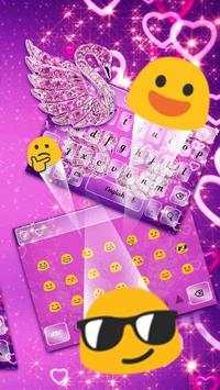 Purple Diamond Swan Keyboard screenshot 3