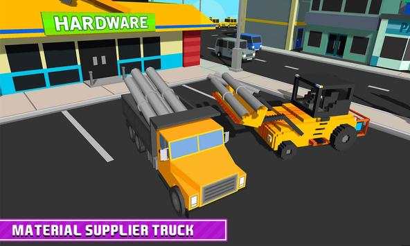 Blocky Highway Road Building screenshot 6
