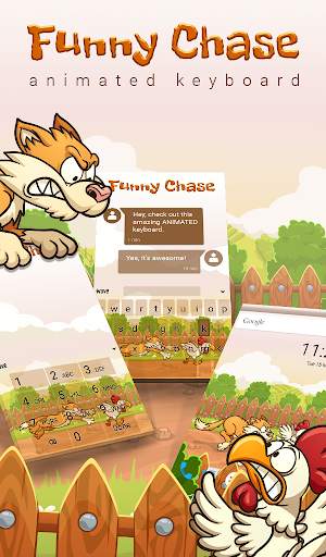 Funny Chase Animated Keyboard screenshot 1
