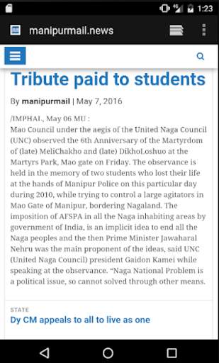News Portal Manipur screenshot 2