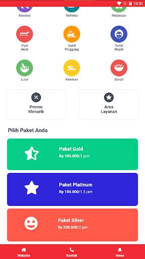 Aplikasi Go Massage Pijat, SPA, Refleksi screenshot 2