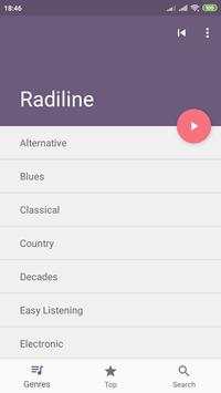 Radiline - an online radio screenshot 1