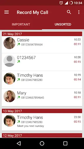 RMC: Android Call Recorder screenshot 1