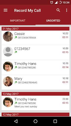RMC: Android Call Recorder screenshot 1