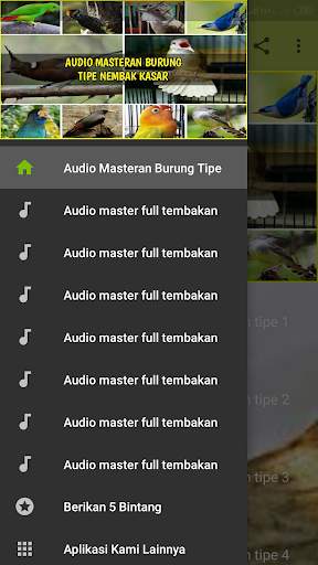 Audio Masteran Burung Tipe Nembak Kasar screenshot 1