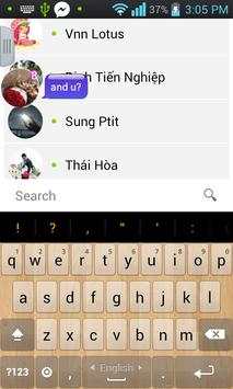 Quick Chat Facebook messenger+ screenshot 2
