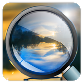 Magnifier With Flashlight &amp; Brightness icon
