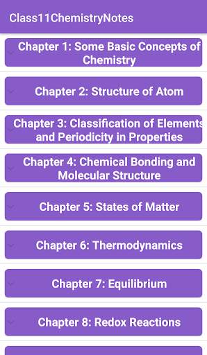 11th Chemistry Notes screenshot 1