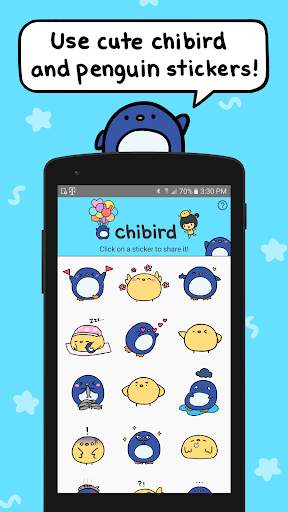Chibird Sticker Keyboard screenshot 2