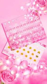 Pink Roses Keyboard screenshot 1