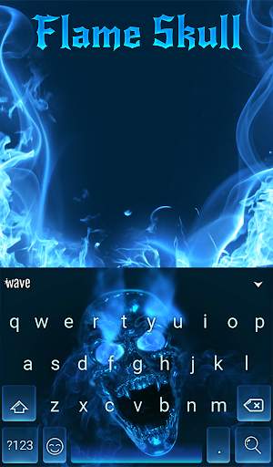 Flame Skull Animated Keyboard   Live Wallpaper screenshot 3