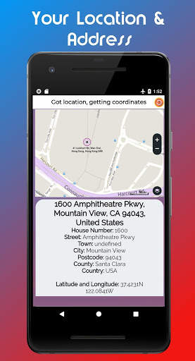 My Location Coordinates & Address screenshot 1