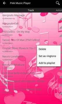 Pink Music Player screenshot 2
