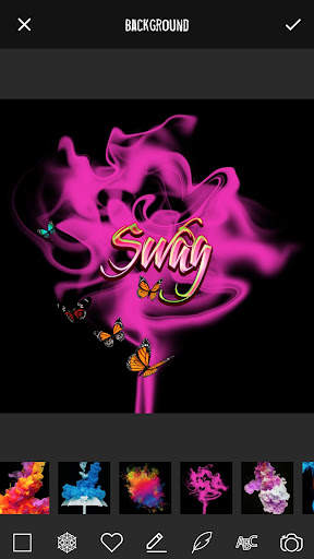Smoke Graffiti Name Art Maker screenshot 1