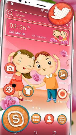 Cute Friendship Launcher Theme screenshot 1