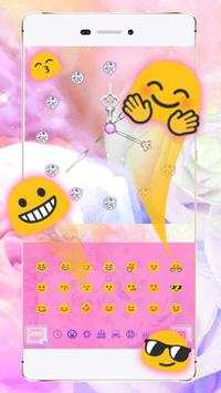 Pink Rose Clock Keyboard screenshot 2