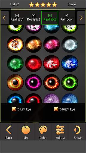 Sharingan - Eye And Hair Color 13 تصوير الشاشة