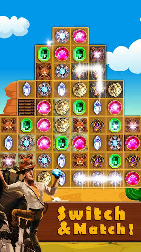 Match 3 Jewels - Legend Free Fall Indiana Games screenshot 2