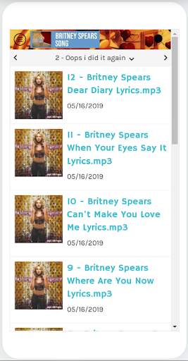 Britney Spears Song screenshot 2