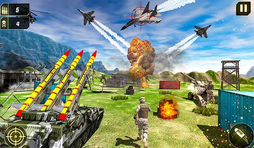 Military Missile Launcher:Sky Jet Warfare screenshot 14