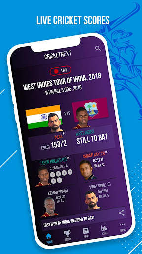 CricketNext – Live Score & News скриншот 1
