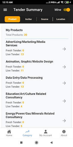 Tender Bazar screenshot 6