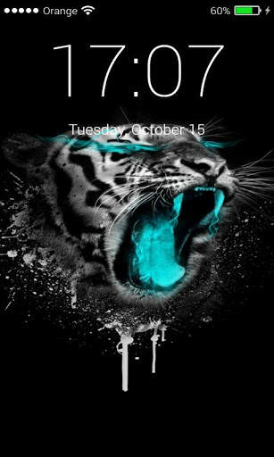 Passcode Lock screen Tiger lock screen Passcode 2 تصوير الشاشة