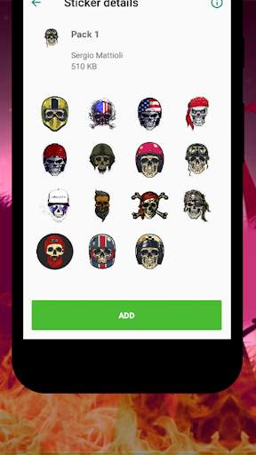 Skull Stickers For WhatsApp screenshot 2