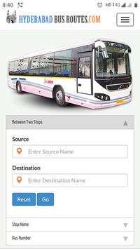Hyderabad bus Routes screenshot 2