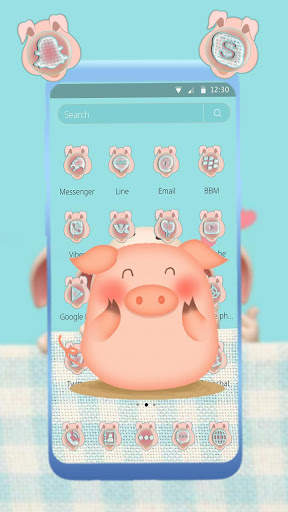 Cartoon Lovely Piggy Theme🐷 screenshot 2