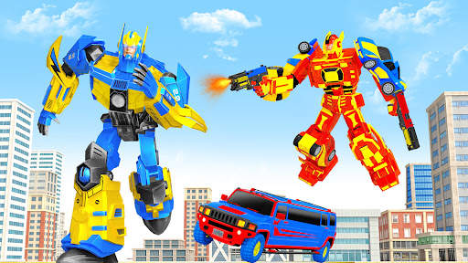 Limo Car Dino Robot Car Game screenshot 3