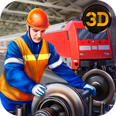 Railway Train Mechanic Garage icon
