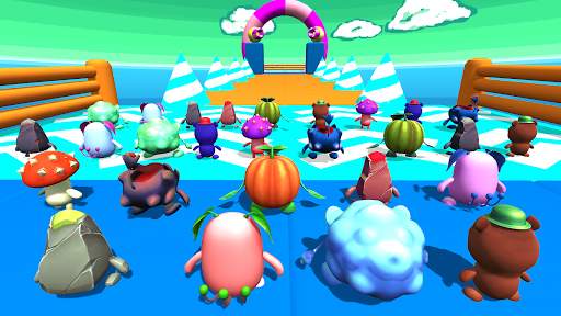Race Falling 3D Run Guys KnockOut Game Dudes screenshot 4