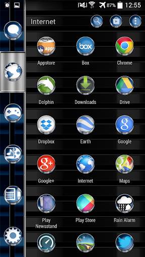 Smart Launcher Theme Azure 3D screenshot 3