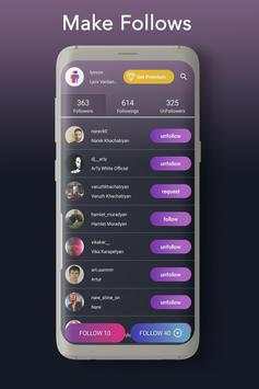 Followers for instagram - Follow Master screenshot 1
