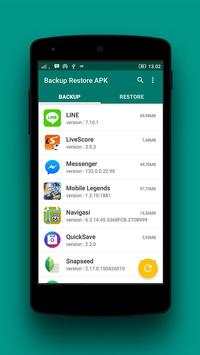 Backup Restore APK 1 تصوير الشاشة