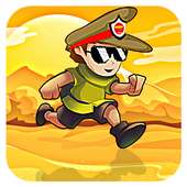 Adventure runner little boy: singham games icon