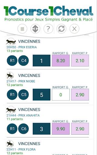 1Course 1Cheval - Pronostic d'un cheval par course screenshot 6