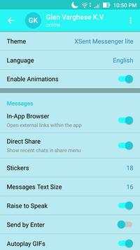 XSent Messenger lite screenshot 8