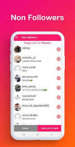 Unfollow for Instagram - Fans & Non followers screenshot 3