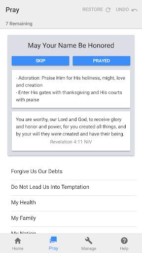 Pray Through Prayer List App screenshot 2