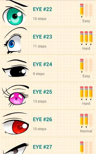 Comment Dessiner Anime Yeux screenshot 2