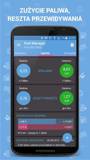 Zużycie paliwa - Fuel Manager screenshot 1