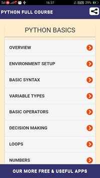 Learn Python Full Course screenshot 1