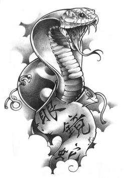 Snake Tattoo Design Wallpaper screenshot 2