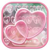 Bubbles Heart Keyboard Theme