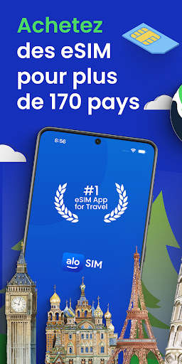 aloSIM - Carte eSIM de voyage screenshot 1