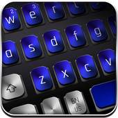 Black Blue Metal Keyboard 10001004