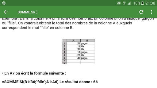 Cours fonctions Excel screenshot 9