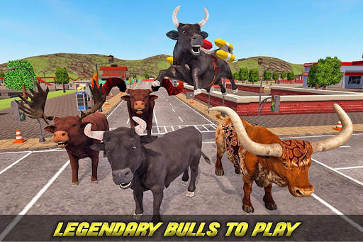 Flying Bull Rampage Attack and Shooting screenshot 17